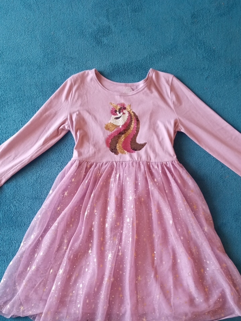 Purple Sequin Unicorn Tulle Dress